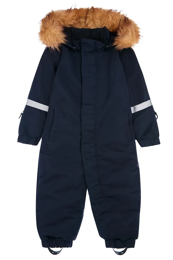 Комбинезон детский текстильный с полиуретановым покрытием для мальчиков PLAYTODAY, тёмно-синий - фото 2