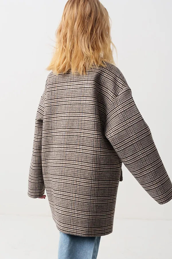 Полупальто текстильное для девочек PLAYTODAY, разноцветный - фото 2