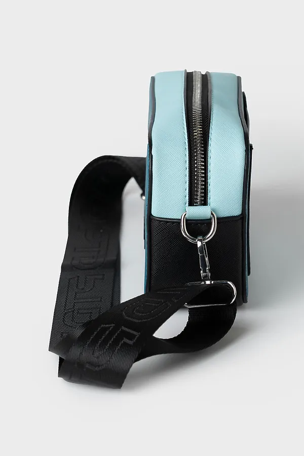 Сумка с картхолдером для девочек PLAYTODAY, синий,черный,голубой - фото 2