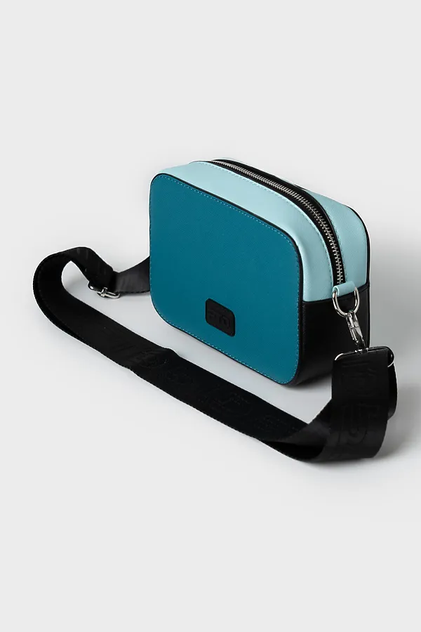 Сумка с картхолдером для девочек PLAYTODAY, синий,черный,голубой - фото 2