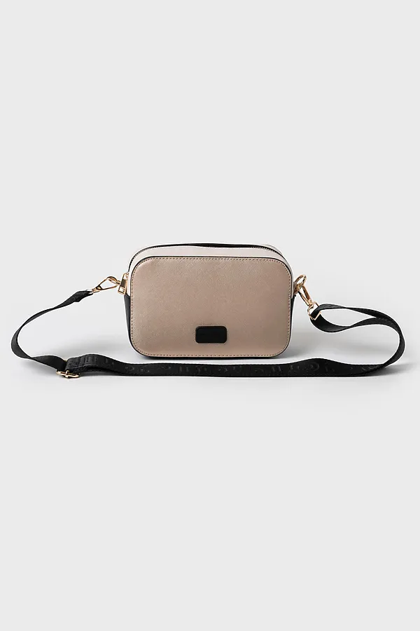 Сумка с картхолдером для девочек PLAYTODAY, бежевый,черный - фото 2