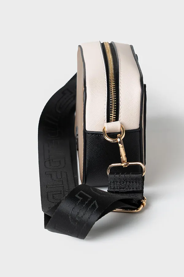 Сумка с картхолдером для девочек PLAYTODAY, бежевый,черный - фото 2