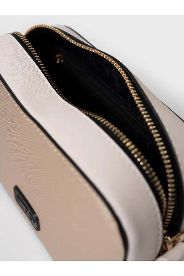 Сумка с картхолдером для девочек PLAYTODAY, бежевый,черный - фото 2