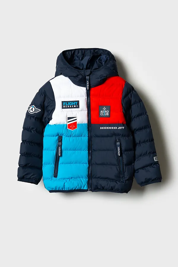 Куртка текстильная с полиуретановым покрытием для мальчиков PLAYTODAY, разноцветный - фото 2