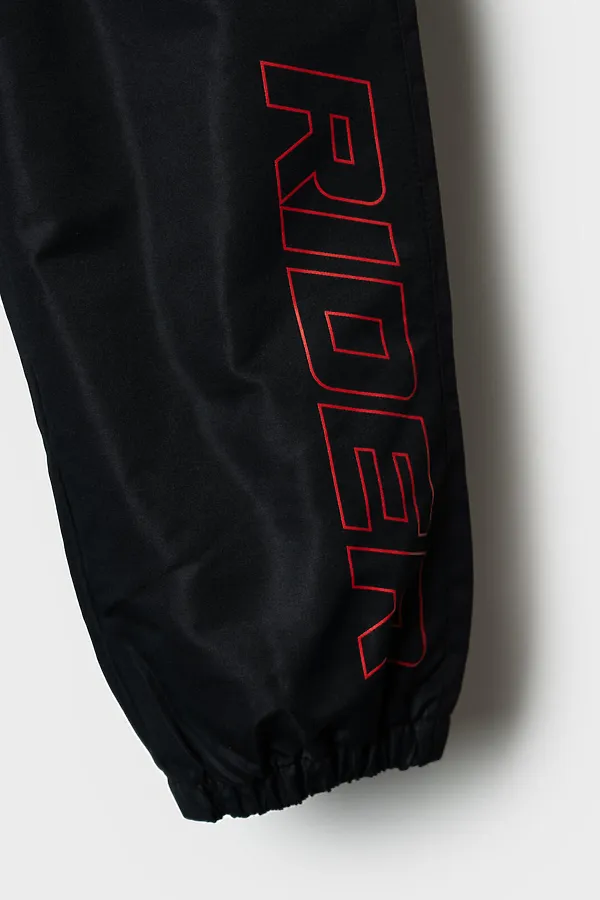 Брюки текстильные с полиуретановым покрытием для мальчиков PLAYTODAY, черный - фото 2