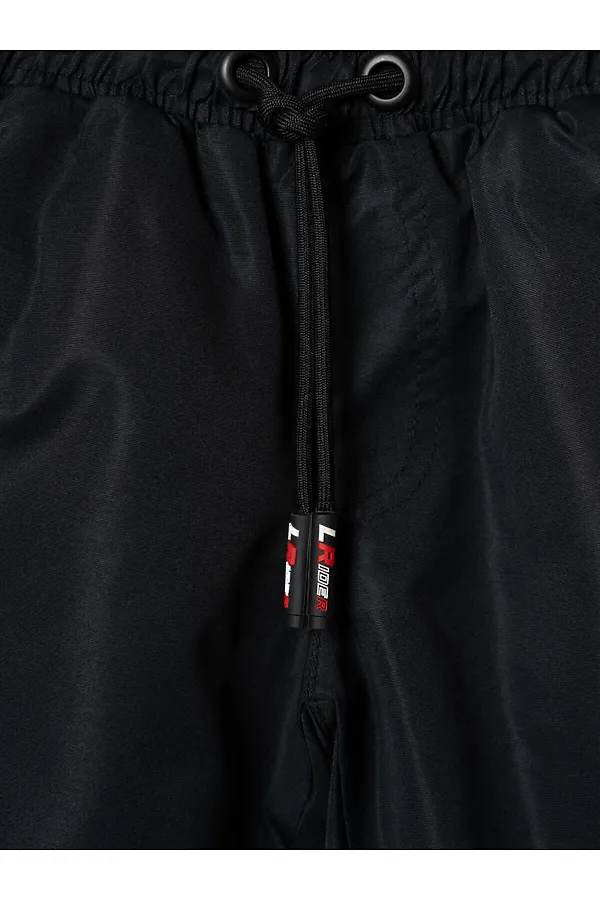 Брюки текстильные с полиуретановым покрытием для мальчиков PLAYTODAY, черный - фото 2