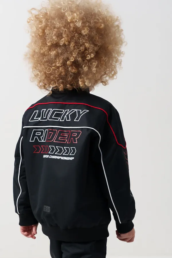 Куртка текстильная с полиуретановым покрытием для мальчиков (ветровка) PLAYTODAY, черный - фото 2