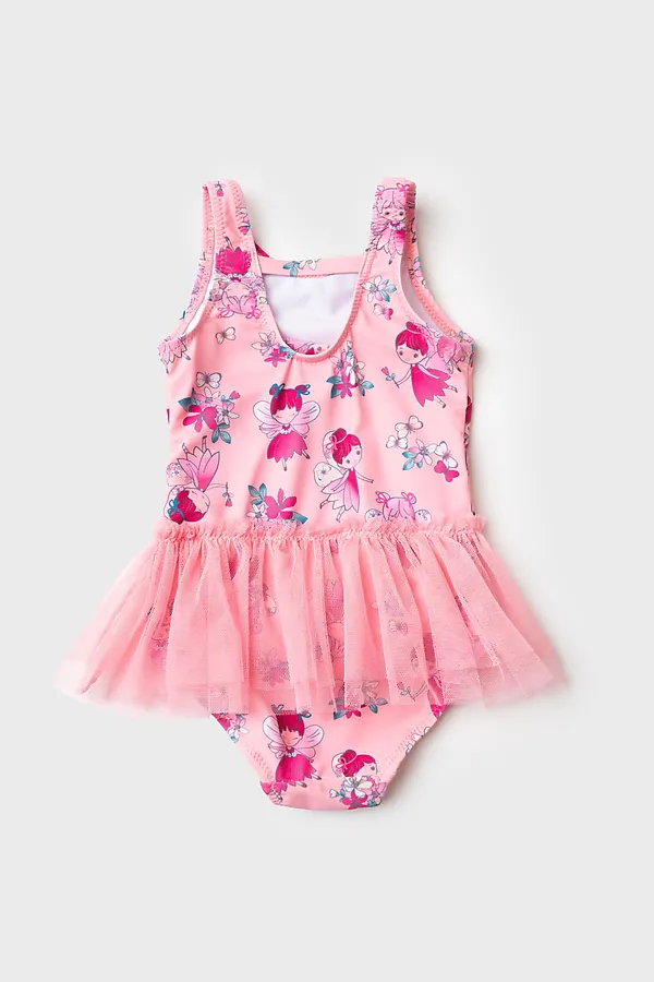 Купальник детский трикотажный для девочек PLAYTODAY, разноцветный - фото 2