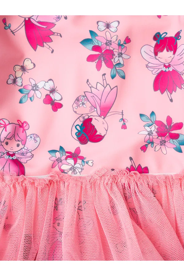 Купальник детский трикотажный для девочек PLAYTODAY, разноцветный - фото 2