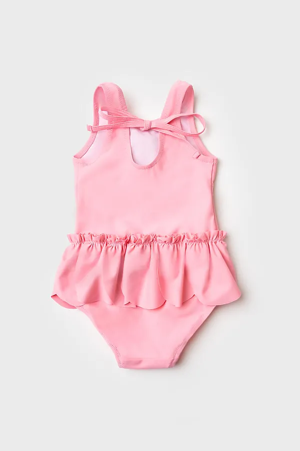 Купальник детский трикотажный для девочек PLAYTODAY, светло-розовый - фото 2