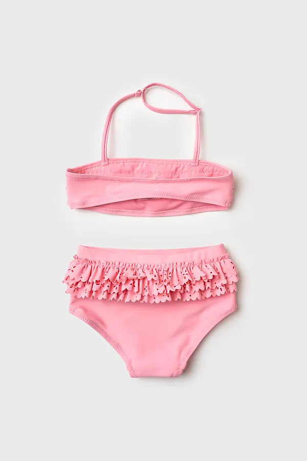 Купальный костюм детский трикотажный для девочек PLAYTODAY, светло-розовый - фото 2