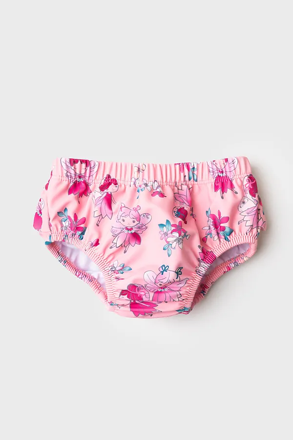 Плавки детские трикотажные на памперс для девочек PLAYTODAY, разноцветный - фото 2