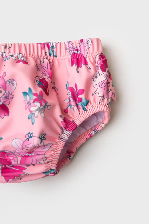 Плавки детские трикотажные на памперс для девочек PLAYTODAY, разноцветный - фото 2