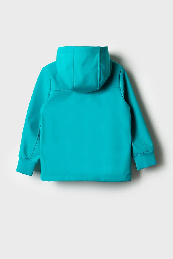Куртка текстильная с полиуретановым покрытием для мальчиков PLAYTODAY, бирюзовый - фото 2