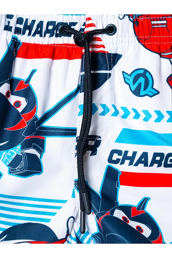 Шорты текстильные плавательные для мальчиков, средней длины PLAYTODAY, разноцветный - фото 2