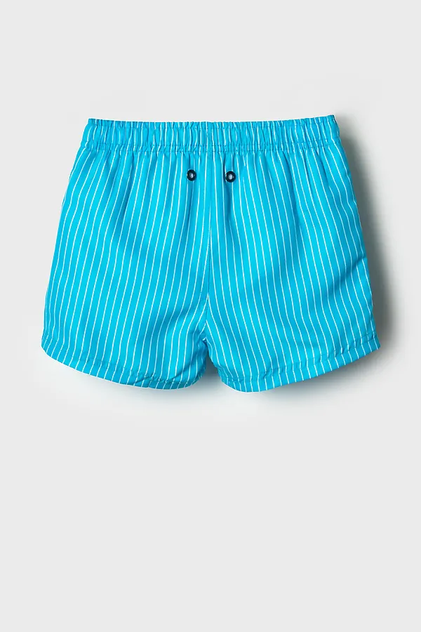 Шорты текстильные плавательные для мальчиков, средней длины PLAYTODAY, белый,ярко-синий - фото 2