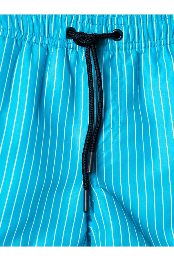 Шорты текстильные плавательные для мальчиков, средней длины PLAYTODAY, белый,ярко-синий - фото 2