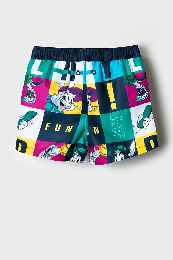 Шорты текстильные плавательные для мальчиков, средней длины PLAYTODAY, разноцветный - фото 2