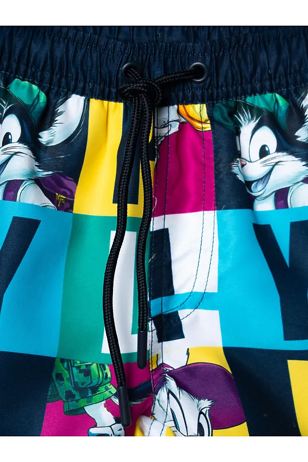 Шорты текстильные плавательные для мальчиков, средней длины PLAYTODAY, разноцветный - фото 2