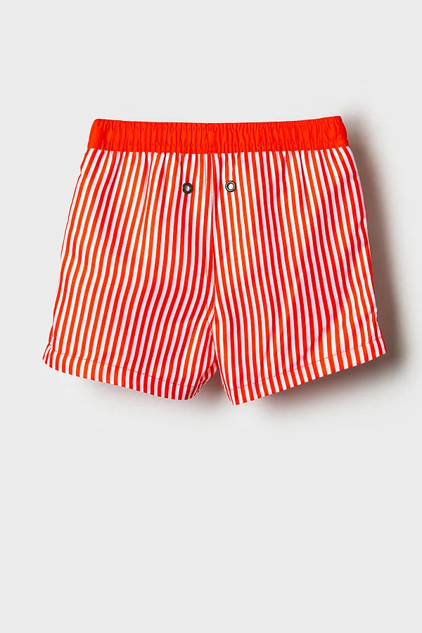 Шорты текстильные плавательные для мальчиков, средней длины PLAYTODAY, красный,белый - фото 2
