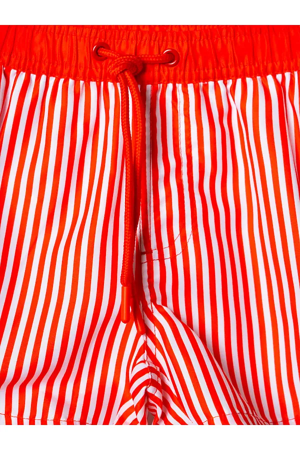 Шорты текстильные плавательные для мальчиков, средней длины PLAYTODAY, красный,белый - фото 2