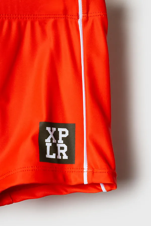 Плавки-шорты трикотажные для мальчиков, средней длины PLAYTODAY, красный - фото 2