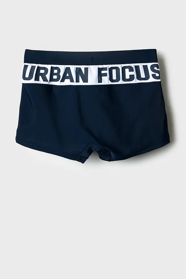 Плавки-шорты трикотажные для мальчиков, короткие PLAYTODAY, тёмно-синий,белый - фото 2