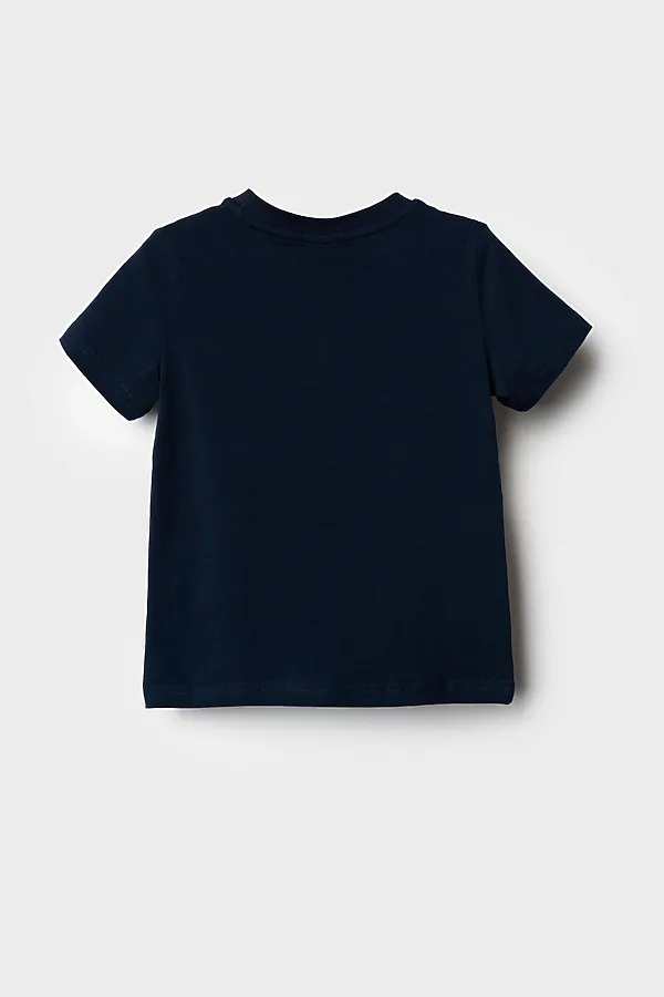 Фуфайка трикотажная для мальчиков (футболка) PLAYTODAY, тёмно-синий - фото 2