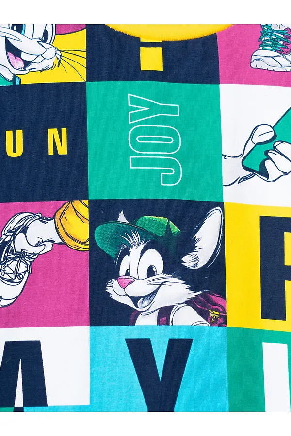 Фуфайка трикотажная для мальчиков (футболка) PLAYTODAY, разноцветный - фото 2