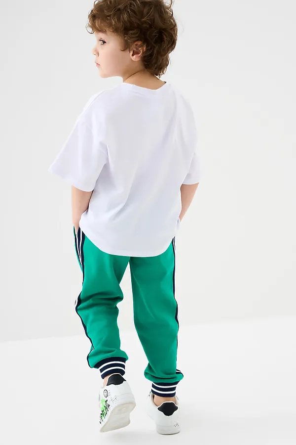 Брюки трикотажные для мальчиков PLAYTODAY, зеленый - фото 2