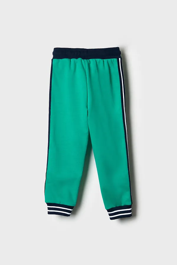 Брюки трикотажные для мальчиков PLAYTODAY, зеленый - фото 2