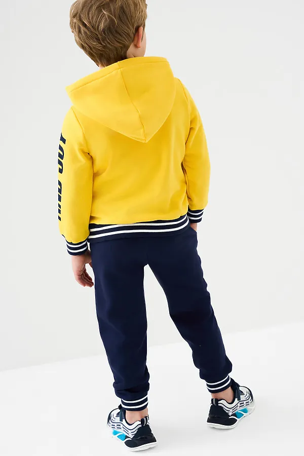 Брюки трикотажные для мальчиков PLAYTODAY, тёмно-синий - фото 2