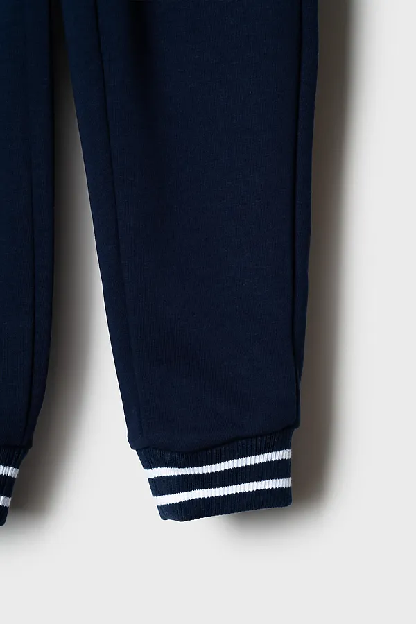 Брюки трикотажные для мальчиков PLAYTODAY, тёмно-синий - фото 2