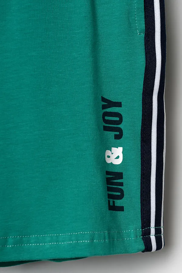 Шорты трикотажные для мальчиков, 2 шт в комплекте PLAYTODAY, тёмно-синий,зеленый - фото 2