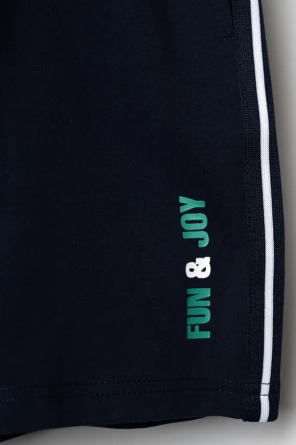 Шорты трикотажные для мальчиков, 2 шт в комплекте PLAYTODAY, тёмно-синий,зеленый - фото 2