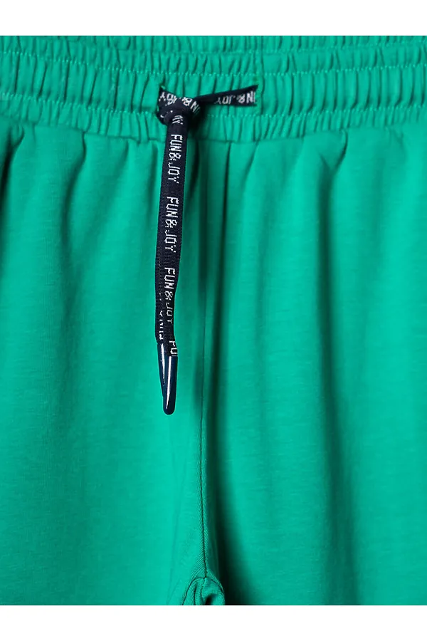 Комплект трикотажный для мальчиков: фуфайка (футболка), брюки PLAYTODAY, белый,зеленый - фото 2