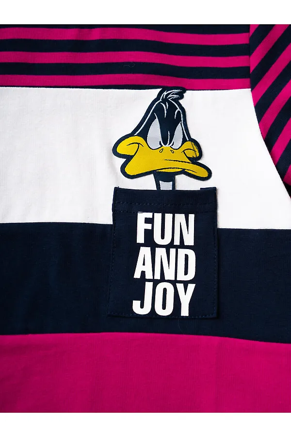 Комплект трикотажный для мальчиков: фуфайка (футболка), шорты PLAYTODAY, белый,малиновый,тёмно-синий - фото 2