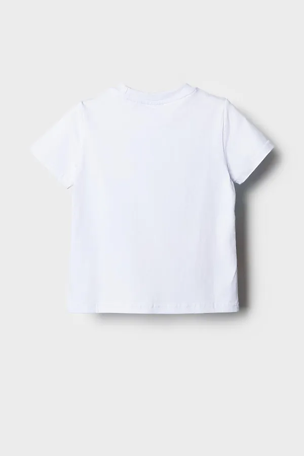 Фуфайка трикотажная для мальчиков (футболка) PLAYTODAY, белый - фото 2