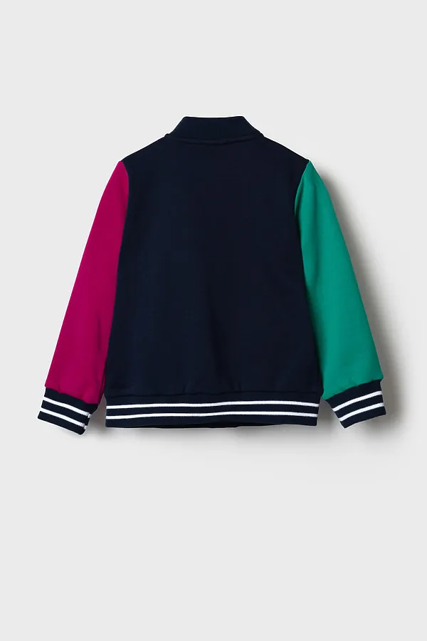 Толстовка текстильная для мальчиков PLAYTODAY, малиновый,зеленый,тёмно-синий - фото 2