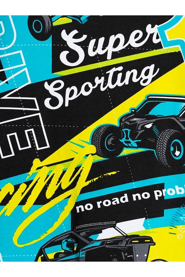 Фуфайка трикотажная для мальчиков (футболка) PLAYTODAY, разноцветный - фото 2