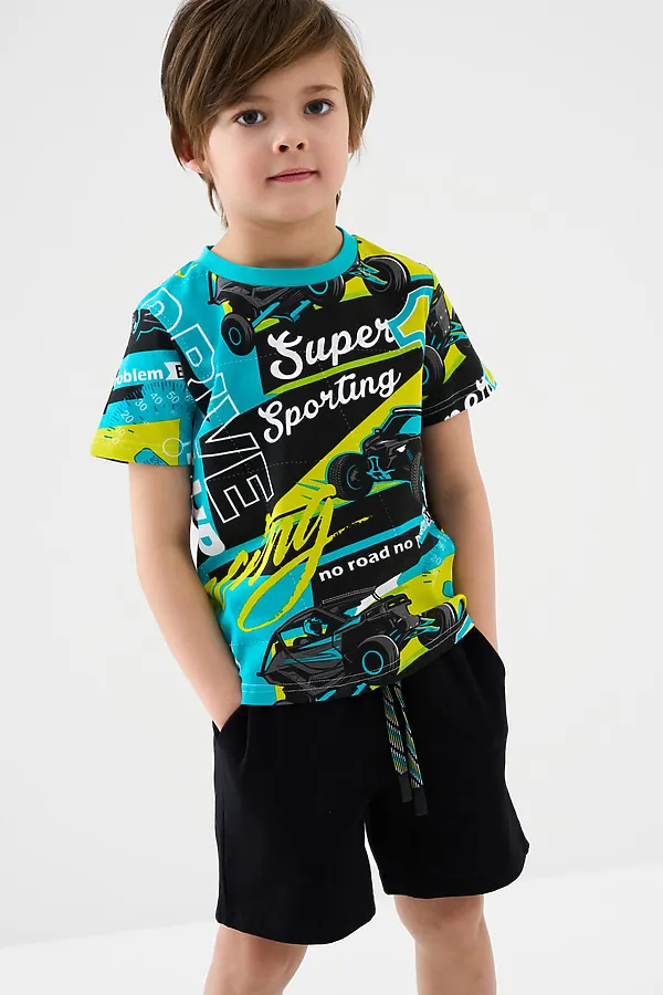 Шорты трикотажные для мальчиков, 2 шт в комплекте PLAYTODAY, разноцветный - фото 2