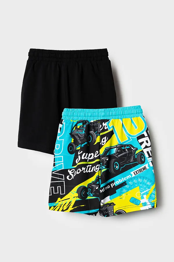 Шорты трикотажные для мальчиков, 2 шт в комплекте PLAYTODAY, разноцветный - фото 2