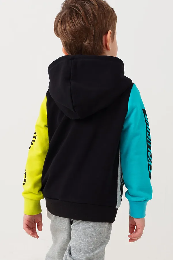 Толстовка трикотажная для мальчиков PLAYTODAY, разноцветный - фото 2