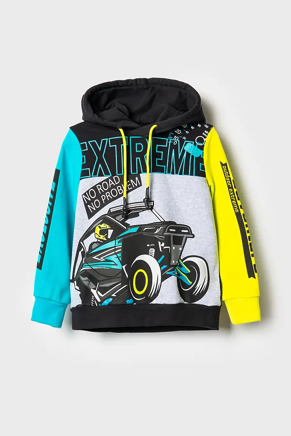 Толстовка трикотажная для мальчиков PLAYTODAY, разноцветный - фото 2