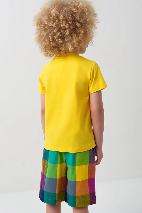Шорты текстильные для мальчиков PLAYTODAY, разноцветный - фото 2