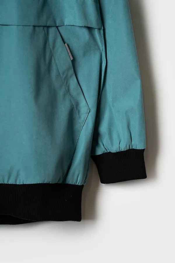 Куртка текстильная с полиуретановым покрытием для мальчиков (ветровка) PLAYTODAY, серый - фото 2