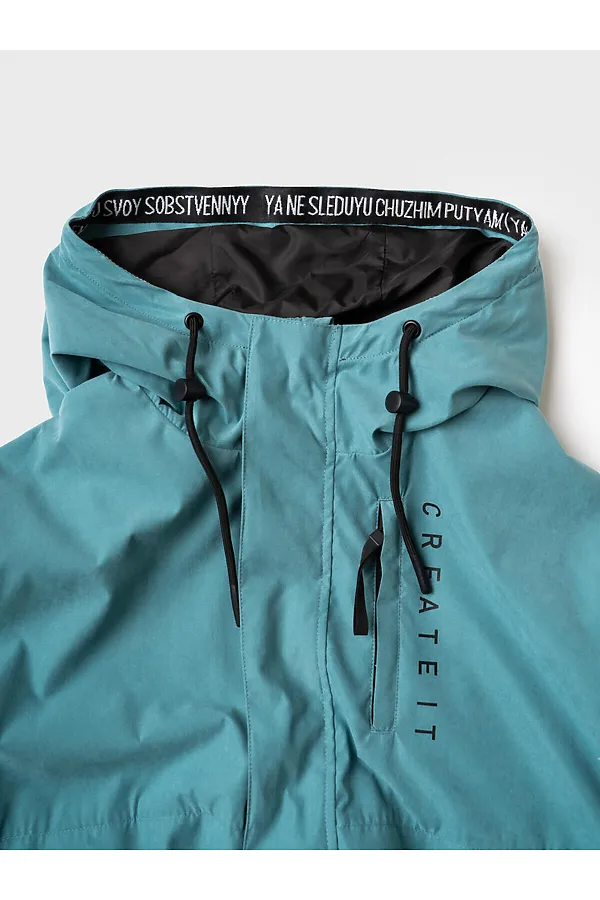 Куртка текстильная с полиуретановым покрытием для мальчиков (ветровка) PLAYTODAY, серый - фото 2