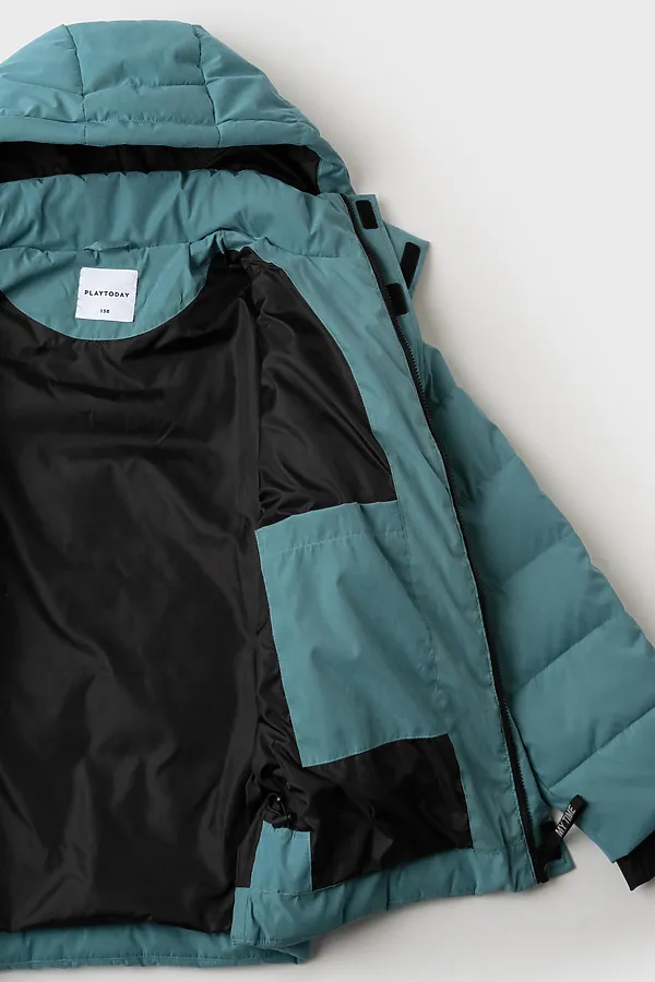 Куртка текстильная с полиуретановым покрытием для мальчиков PLAYTODAY, серый - фото 2