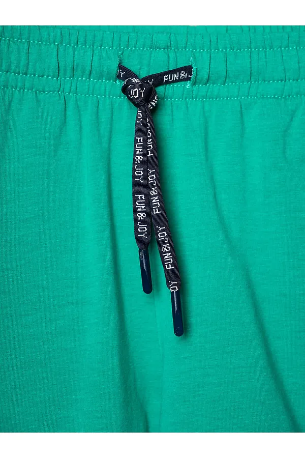 Комплект трикотажный для мальчиков: фуфайка (футболка), шорты PLAYTODAY, белый,зеленый - фото 2