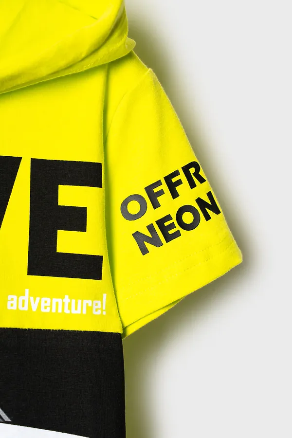 Комплект трикотажный для мальчиков: фуфайка (футболка), шорты PLAYTODAY, белый,светло-зеленый - фото 2